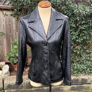Wilson Leather Black Moto Jacket